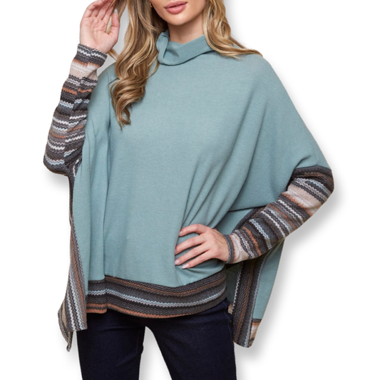 Baby It’s Cold Outside Poncho Top