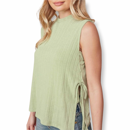 Lovely Lime Knit Tank Top